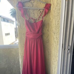 NWOT Lucy in the Sky Red Sparkle Midi Dress
